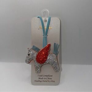 NEW Natsha Rhinestone Pegasus Bag Charm